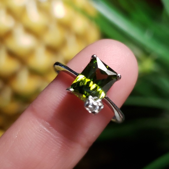 B A Rose Jewelry - 50% OFF 3+ | Emerald 925 Ring with Sapphire Accent